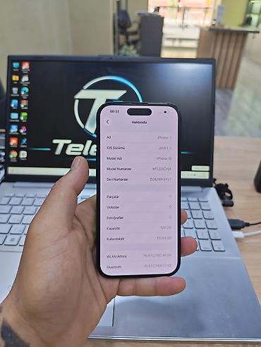 сколько стоит iphone 5: IPhone 15, 128 GB, Black Titanium, Zəmanət, Simsiz şarj, Face ID — 3