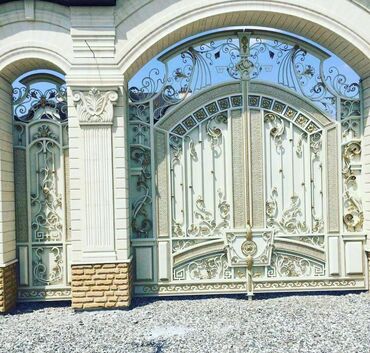 Həyət darvazaları: Metal EN MMC olaraq istədiyiniz forma və ölçüde demir işlerinin — 5