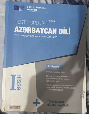 azerbaycan dili test banki 2 ci hisse cavablari 2001: Azerbaycan dili test toplusu 1 ci hisse