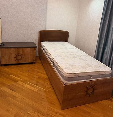 Bazali qehveyi çarpayi ortopedik matras ve tumba ile birge 200 lalafo.az -da Bazali qehveyi çarpayi ortopedik matras ve tumba ile birge 200