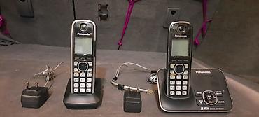 Məişət texnikası: Panasonic stasionar ev telefonu. Gələn zəngləri göstərir, avtomatik — 2