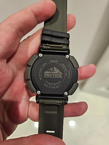 rezinka: İşlənmiş, Qol saatı, Casio, rəng - Yaşıl — 1