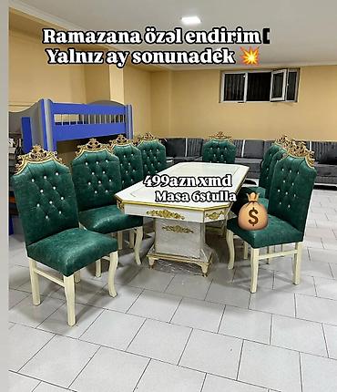 heyet stol stul: Masa ve oturacaq rəng seçimi var — 1