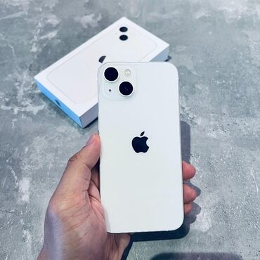 Apple iPhone: IPhone 13, 128 GB, Ağ, Face ID, Simsiz şarj, Sənədlərlə