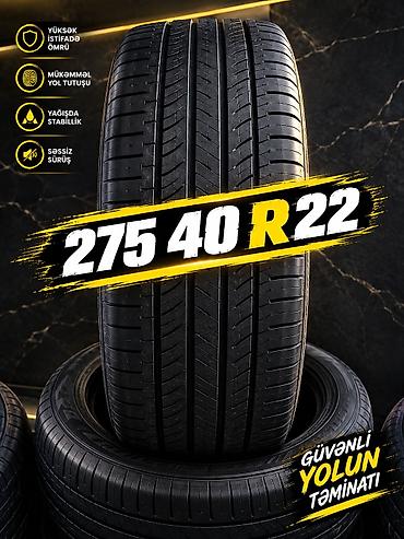 f10 diskleri: Avtomobil şini – ölçü: 275/40 R22 Xüsusiyyətlər: - Yüksək istifadə — 1