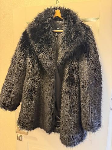 tuklu geyim: Kürk, Mango, M, L, XL, rəng - Qara — 1