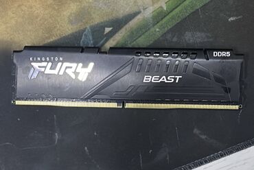 ddr3 sodimm: Оперативная память, Б/у, Kingston, 16 ГБ, DDR5, 4800 МГц, Для ПК