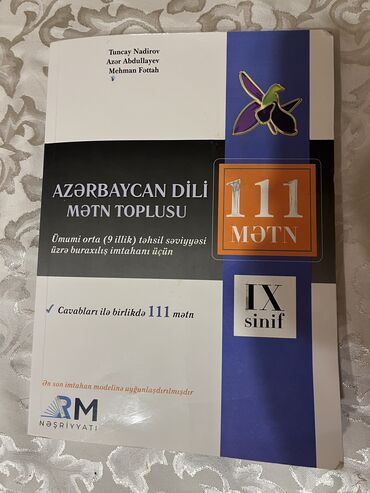 Электротранспорт: Rm nəşriyyat 111mətn test kitabı satılır 4azn.İçi az yazılıdır