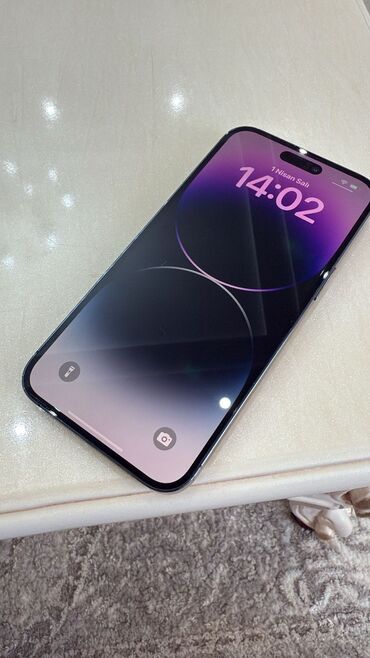 Apple iPhone: IPhone 14 Pro Max, 256 GB, Deep Purple, Barmaq izi, Face ID