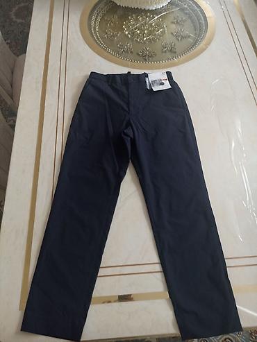 Брюки: Брюки Uniqlo DRY, цвет Navy (темно-синий) - Размер: S - Обхват талии — 3