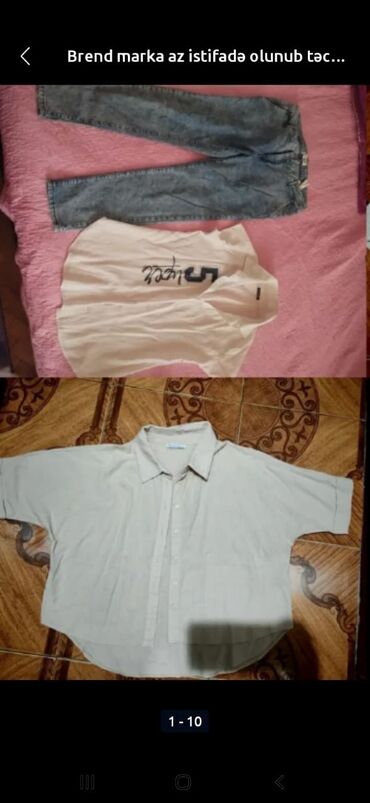 Köynək və bluzalar: Her biri tezekimidi təcil satılır ucuz qiymətə maksimum 5 ədəd alana — 10