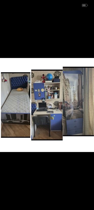 Столы и стулья: Gənc yataq 200 azn Dolab, kravat (matras və döşək daxil), yazı masası