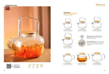 Digər süfrə qabları: Wilmax Çayniklər və Stəkanlar – Klassikanın Zərif Tərifi Wilmax — 11