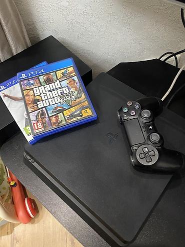 nintendo controller: PlayStation 4 Slim + геймпад DualShock 4 и диски - Игровая консоль — 2