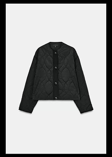 Üst geyimi: 🖤 ZARA qara quilted jaket — mövsümün hit modeli! Minimalist, amma çox — 8