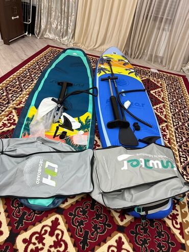 Другое для спорта и отдыха: Надувная SUP-доска Fanwater. На доске предусмотрена антискользящая