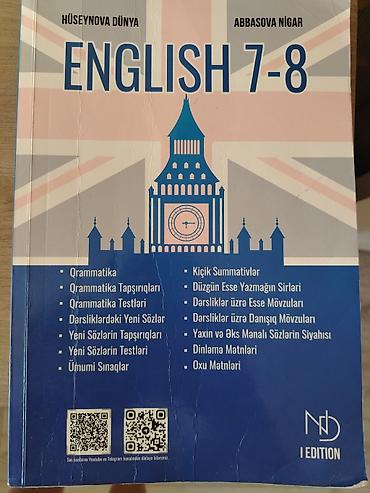 Məhsul: “ENGLISH 7-8” dərs vəsaiti Müəlliflər: Hüseynova Dünya