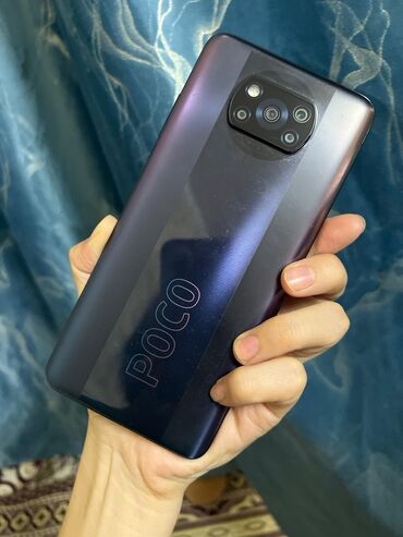 poco f5 5g: Poco X3 Pro, Колдонулган, 256 ГБ, түсү - Кара, 1 SIM, 2 SIM, eSIM