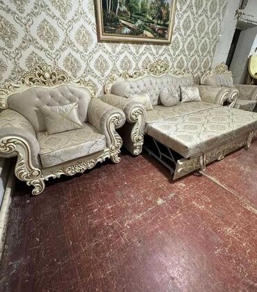 реставрация диван: Диван-керебет, түсү - Ак, Колдонулган