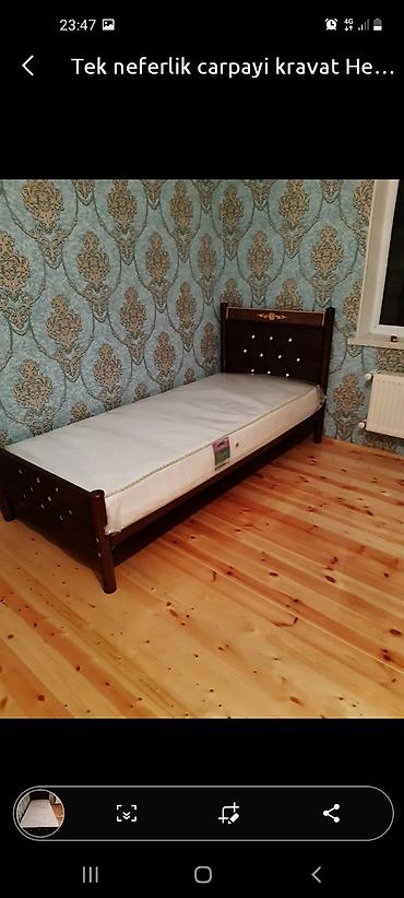 Çarpayılar: Yeni, Təknəfərlik çarpayı, Bazasız, Matras ilə, Siyirməsiz, Azərbaycan — 3