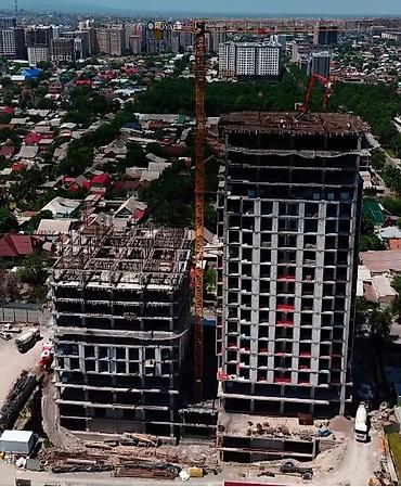 flat osh: 3 комнаты, 124 м², Азия Молл Элитка, 14 этаж, ПСО (под самоотделку) — 3