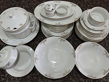 Наборы посуды: Винтаж! Классика! Столовый сервиз из белоснежного фарфора с позолотой — 3