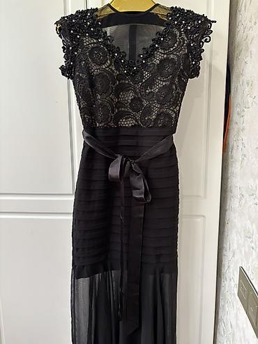 Ziyafət donları: Qırmızı ziyafət/libas - Zərif tünd qırmızı rəngdə uzun ziyafət/libas — 9