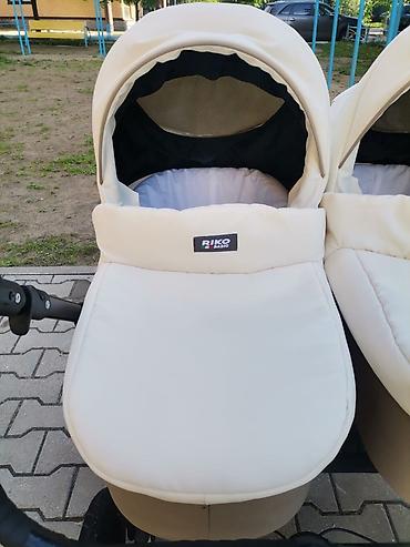 Коляски: Коляска для двойни RIKO Basic (2 в 1) - Формат «бок о бок»: две — 2