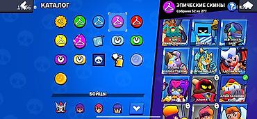 Другие игры и приставки: Аккаунт Brawl Stars Основные характеристики: - 90 из 107 бойцов — 4