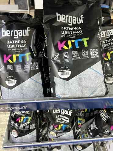 панели на стены: Цветная затирка Bergauf KITT для межплиточных швов. Подходит для