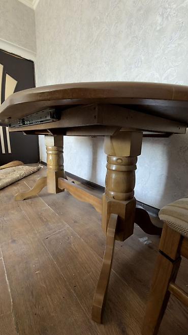 study table: Обеденный гарнитур в классическом стиле: овальный стол и стулья - — 6
