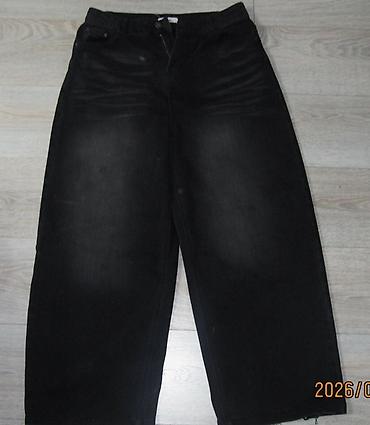 бэгги: Джинсы, Средняя талия, L, XL — 1