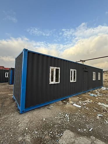 sendiviç panel: 40 futluk yaşayış/ofis konteyneri - Ölçü: təqribən 12 m uzunluq, 2.4 — 1