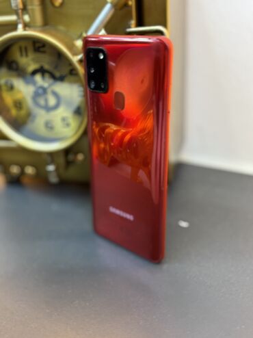 телефон флай ff281: Samsung Galaxy A21S, 32 ГБ, цвет - Красный, Сенсорный, Отпечаток пальца, Две SIM карты