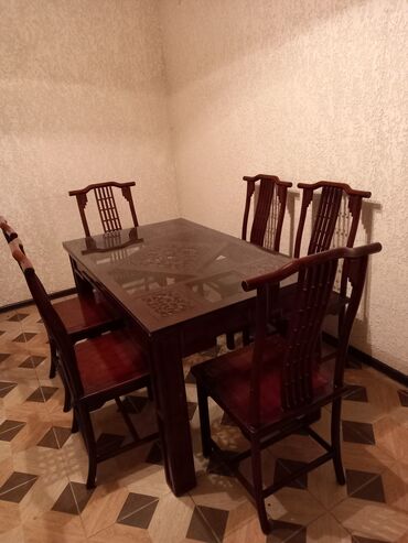 �������� �� 6 ���������������� в Бишкек | КОМПЛЕКТЫ СТОЛОВ И СТУЛЬЕВ: Комплект стол и 6 стульев