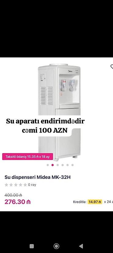 su filterleri: Dispenser Midea, Stolüstü, Su isitmə ilə, Yeni — 1