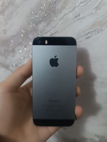 продажа сотовых телефонов бу: IPhone 5s, Колдонулган, 16 ГБ, Кара