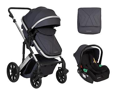 decije haljinice svecane: KIKKA BOO Kolica DARLING premium set 2u1 sa I-SIZE auto sedištem – — 1