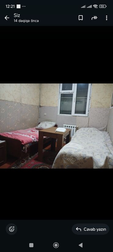 corat ev: 11 kv. m, 1 otaqlı, Kombi, Qaz, İşıq