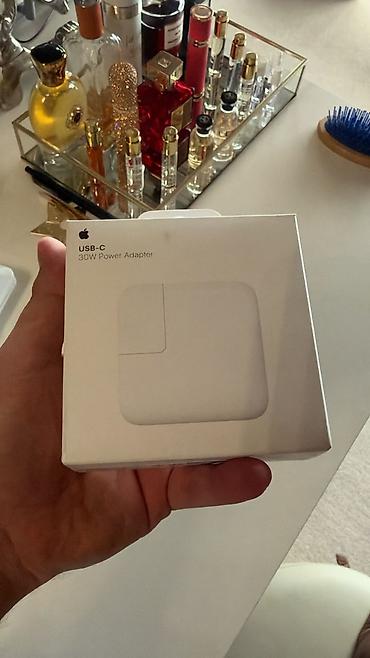 iphone adapter: MacBook adapter. Apple USB‑C 30W Power Adapter + USB‑C kabel dəsti — 3