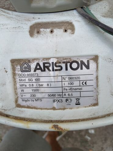 ariston satışı: Ariston 100 l, İşlənmiş, Kredit yoxdur, Ödənişli çatdırılma, Ünvandan götürmə