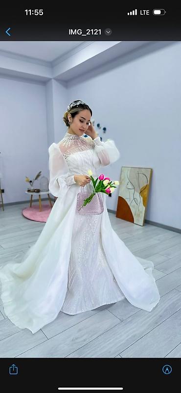 Свадебные платья: Свадебное платье, 2XL, Б/у — 2