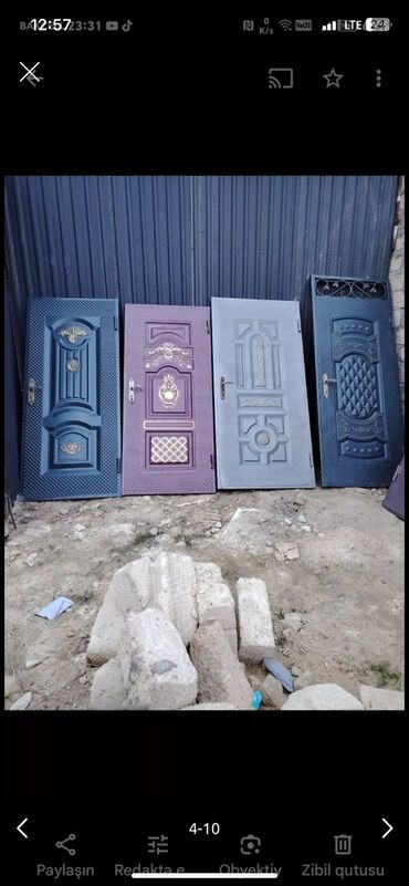 Giriş qapıları: Mənzil üçün Yeni Giriş qapısı Zamok ilə, Zəmanətli, Ödənişli quraşdırma, Ödənişli çatdırılma, Rayonlara çatdırılma, Ünvandan götürmə — 3