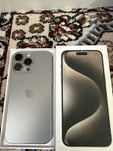 Apple iPhone: IPhone 15 Pro Max, Б/у, 512 ГБ, Natural Titanium, Кабель, Коробка, 84 % at lalafo.kg — 10 Apple iPhone: IPhone 15 Pro Max, Б/у, 512 ГБ, Natural Titanium, Кабель, Коробка, 84 % — 10