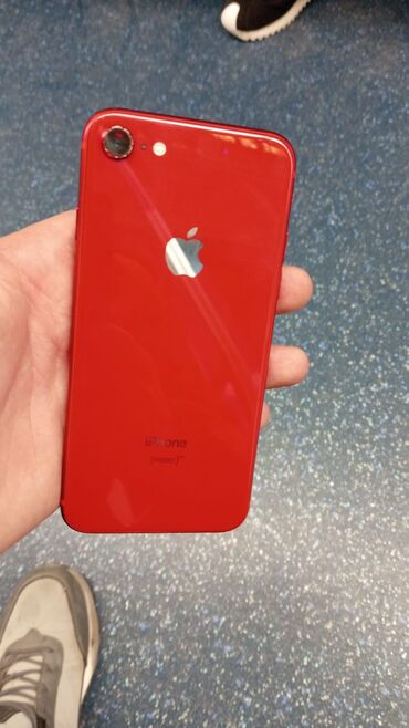 купить айфон 10: IPhone 8, 64 ГБ, Красный, Отпечаток пальца