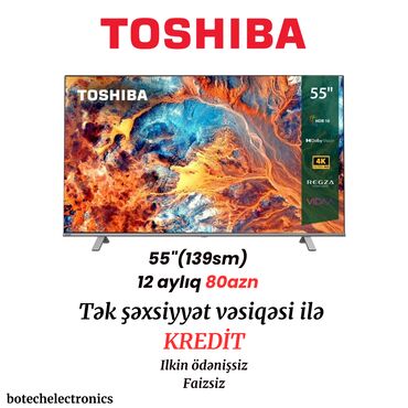 81: Yeni Televizor Toshiba Led 32" FHD (1920x1080), Ödənişli çatdırılma