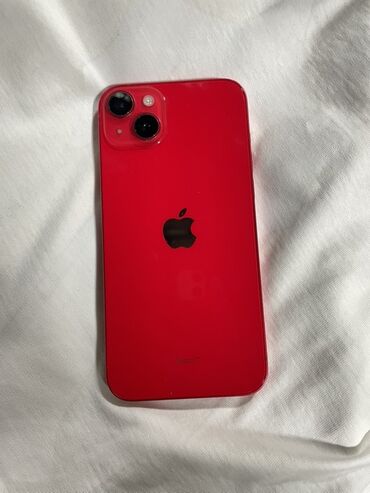 айфон 14 в рассрочку: IPhone 14 Plus, Колдонулган, 128 ГБ, Кызыл, Кабель, Коргоочу айнек, 83 %