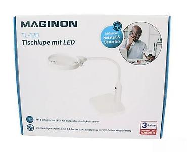 menta sadnice: MAGINON TL-120 – stona lupa sa LED osvetljenjem - Ugrađena LED — 3