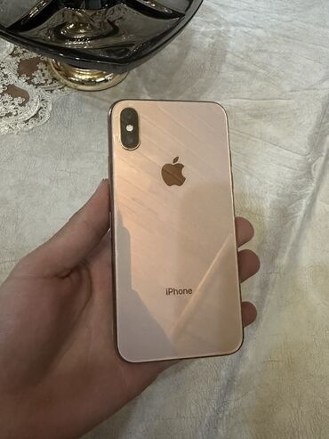 iphone x кредит: IPhone Xs, 64 GB, Matte Gold, Zəmanət, Simsiz şarj, Face ID