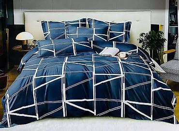 Posteljina: Posteljina – set dvostrukog kreveta, moderan dezen Posteljine bambus — 10